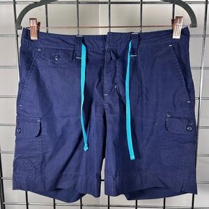NWOT Eddie Bauer Dark Blue Women's Cargo Shorts Size 4